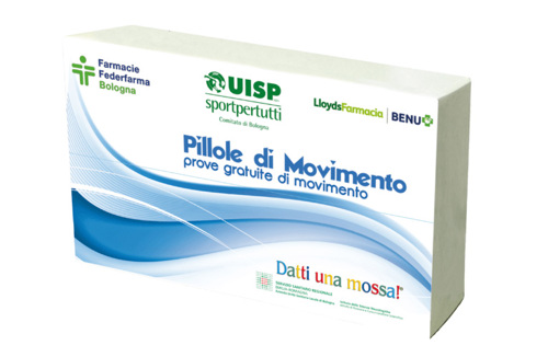 Scatola di pillole di movimento