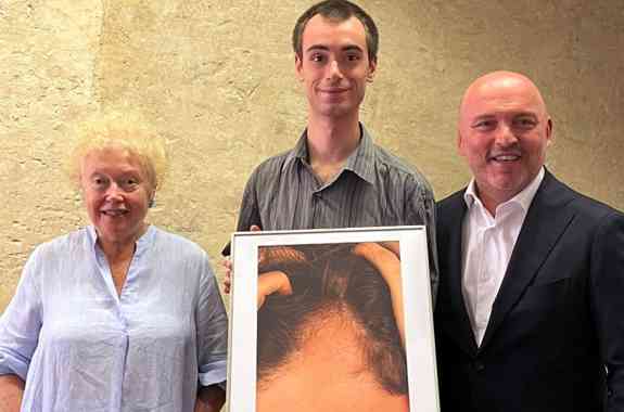 Federico Grilli Consegna Opera Banca Di Bologna