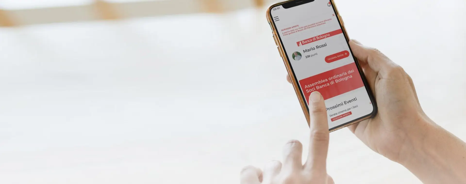App Soci Banca di Bologna
il Mondo Soci a portata di mano!